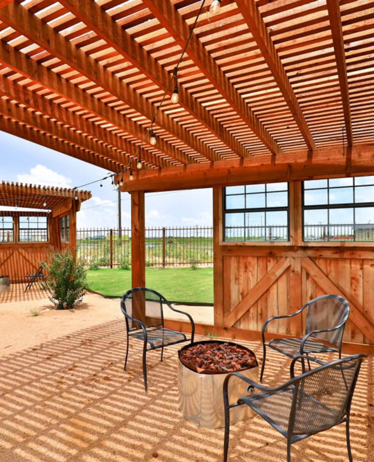 common area near the pool at Ridgeview RV Resort