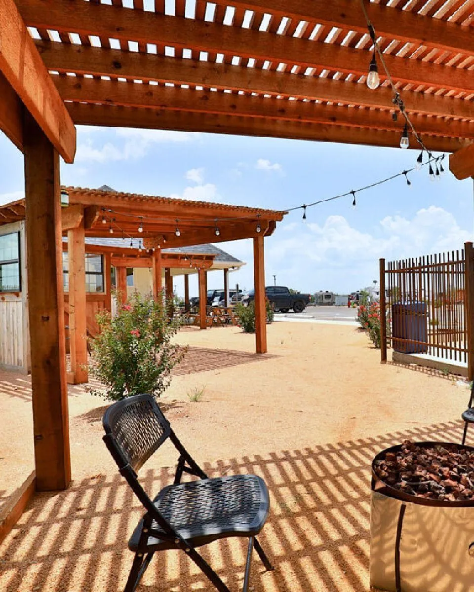 Ridgeview RV Resort common area near the pool