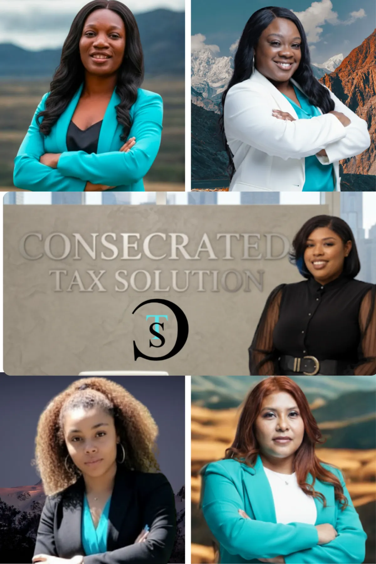 A professional tax consultant, mid-30s, reviewing documents with a client in a modern office, both smiling, with a laptop and paperwork on the table. The background features large windows and cityscape, natural daylight, 3:2 aspect ratio.