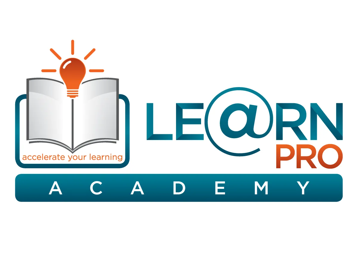 LearnPro Academy Logo - Landscape Orange
