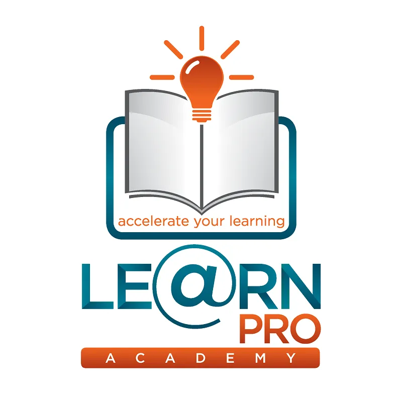LearnPro Academy Logo - Portrait Orange