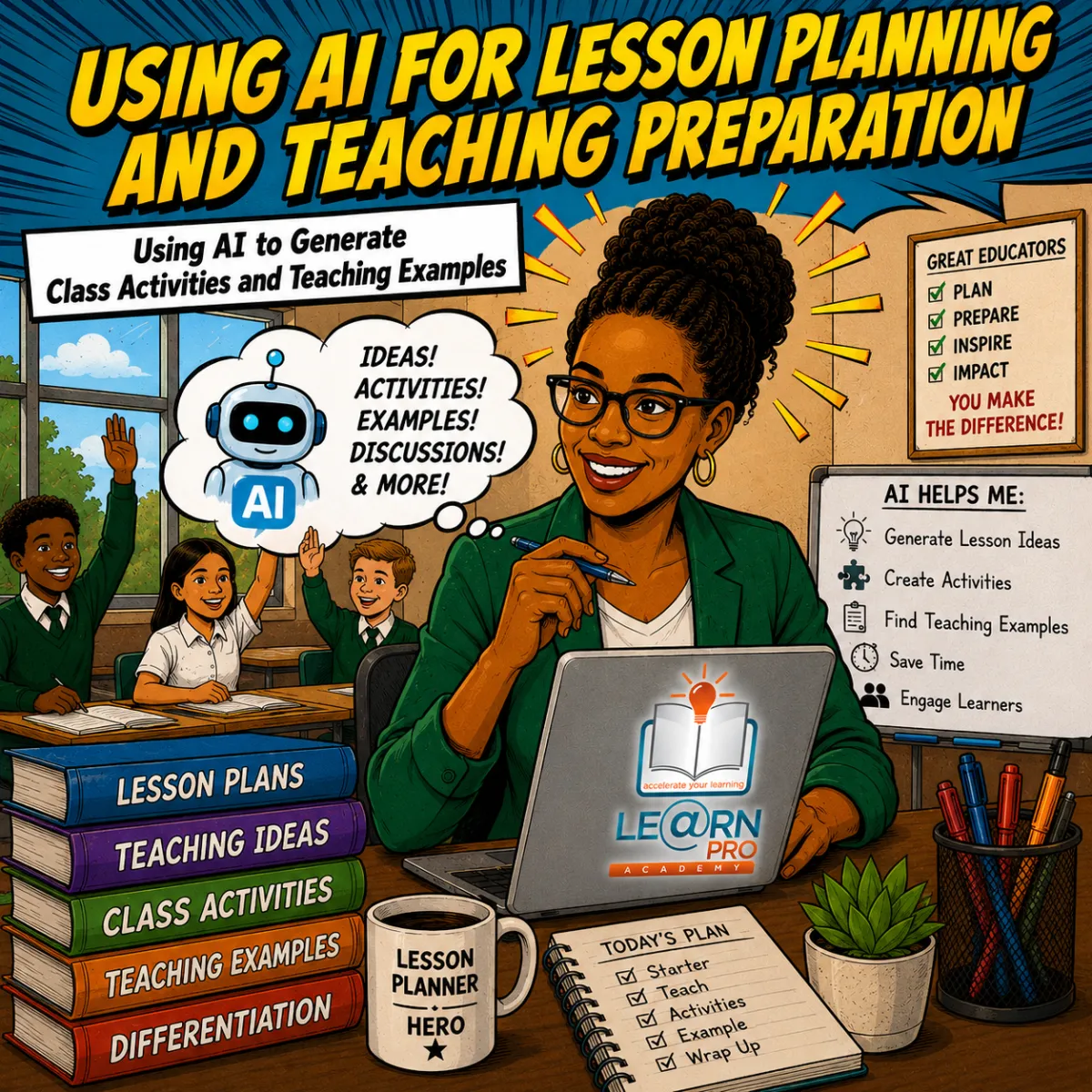 Using AI to Generate Class Activities and Teaching Examples