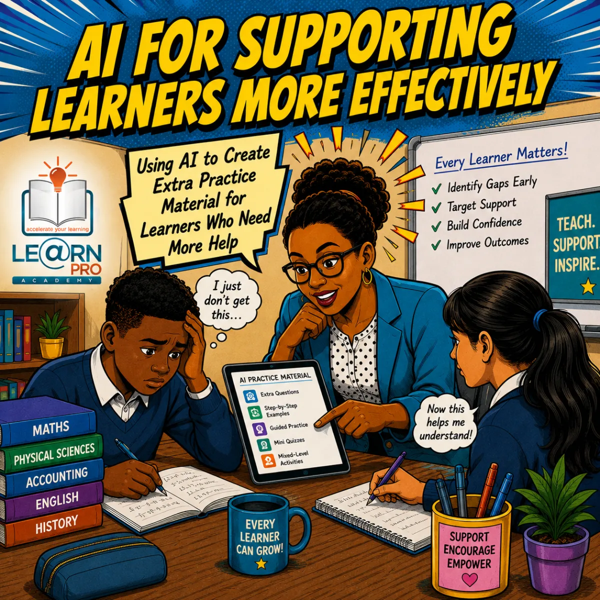 Using AI to Create Extra Practice Material for Learners Who Need More Help