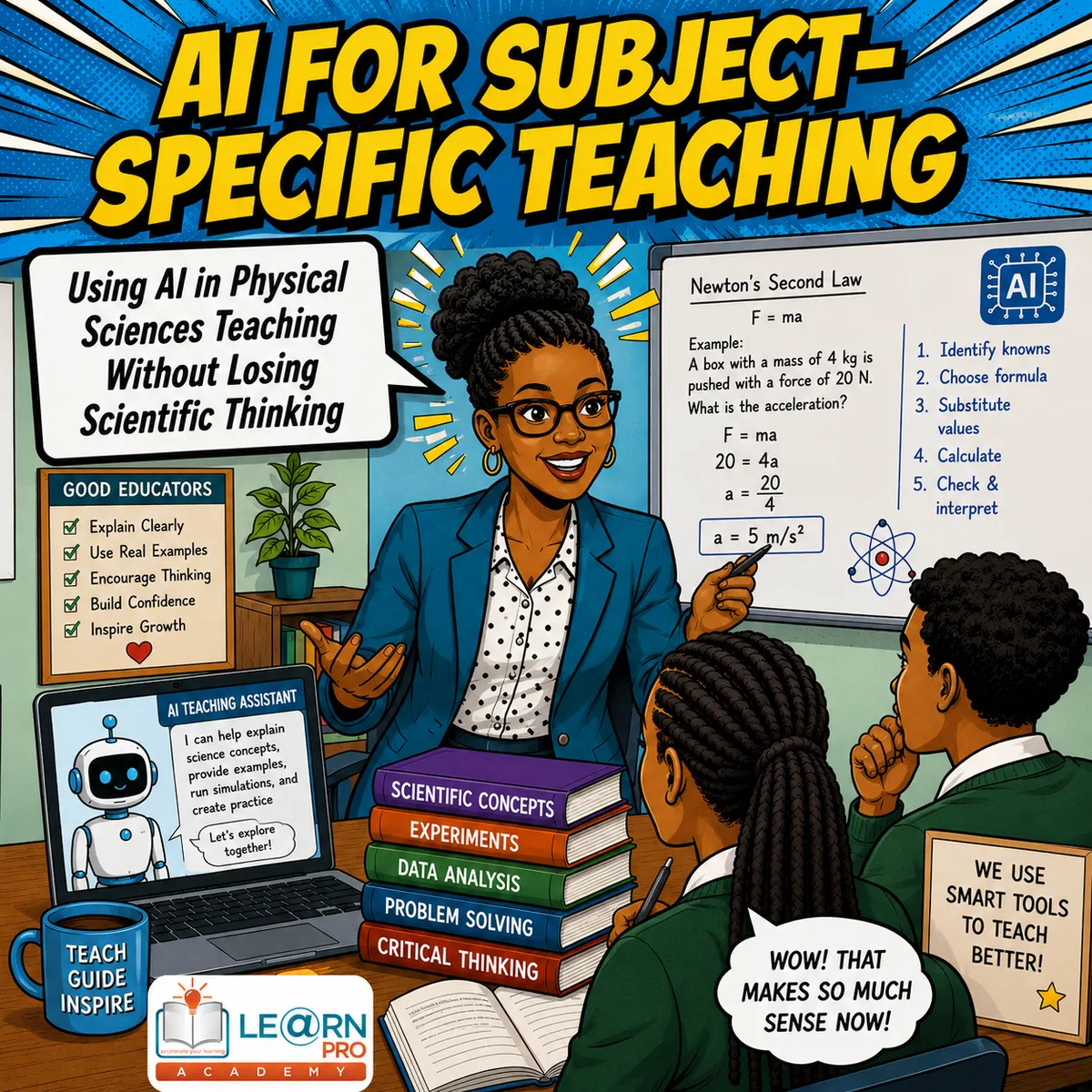 Using AI in Physical Sciences Teaching Without Losing Scientific Thinking