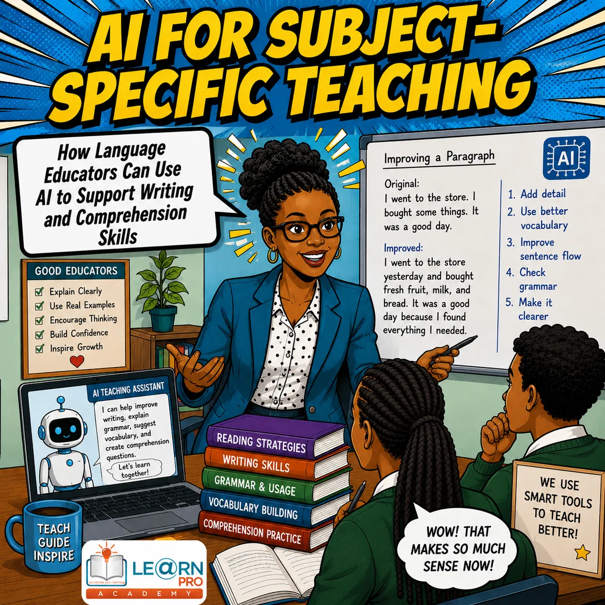 How Language Educators Can Use AI to Support Writing and Comprehension Skills