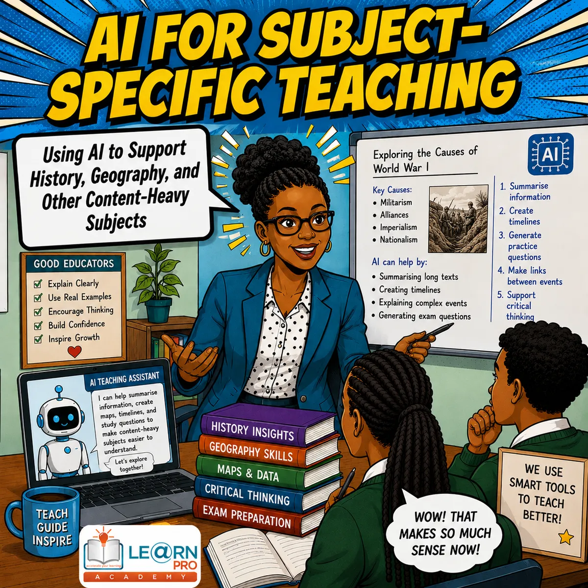 Using AI to Support History, Geography, and Other Content-Heavy Subjects