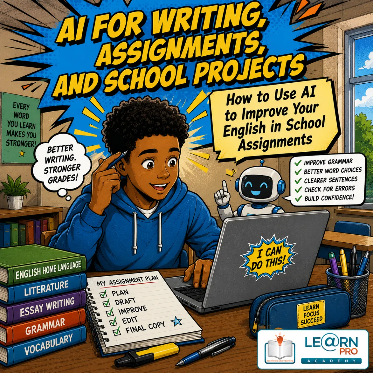 How to Use AI to Improve Your English in School Assignments