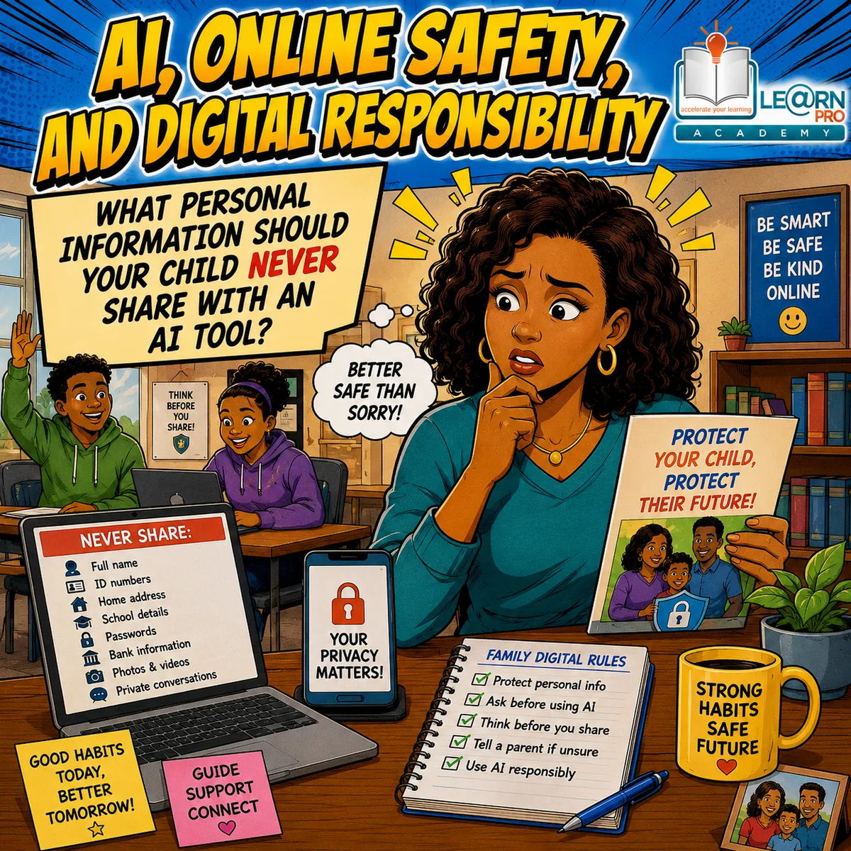 What Personal Information Should Your Child Never Share with an AI Tool?