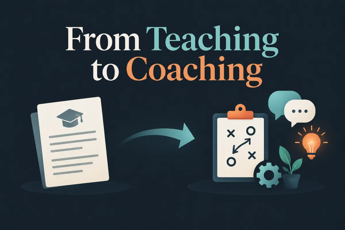 from teaching to coaching