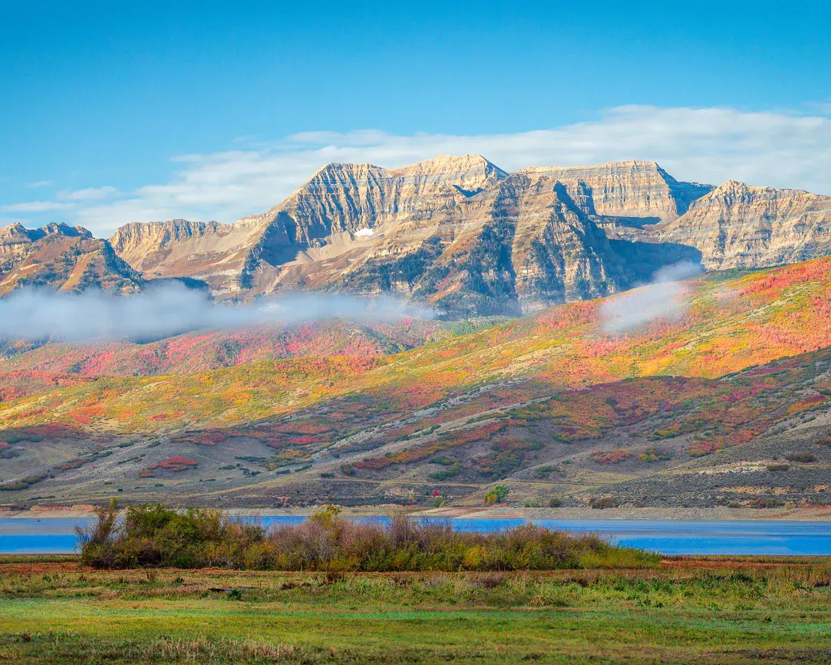 Utah red rock canyon landscape at golden hour