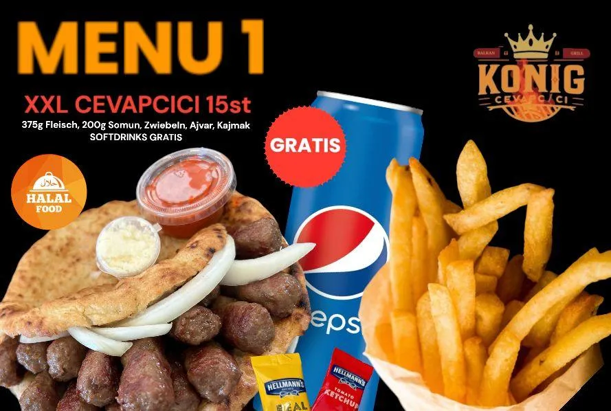 Leckere Schnellmbiss Bratwurst im Brötchen