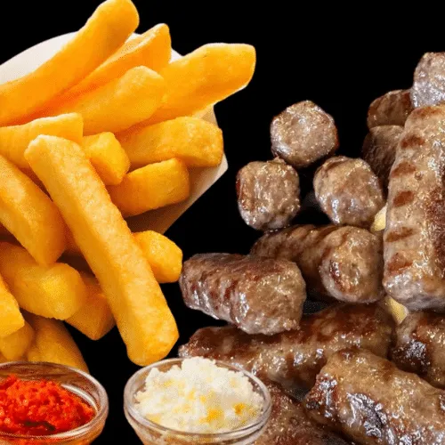 Leckere Schnellmbiss Bratwurst im Brötchen