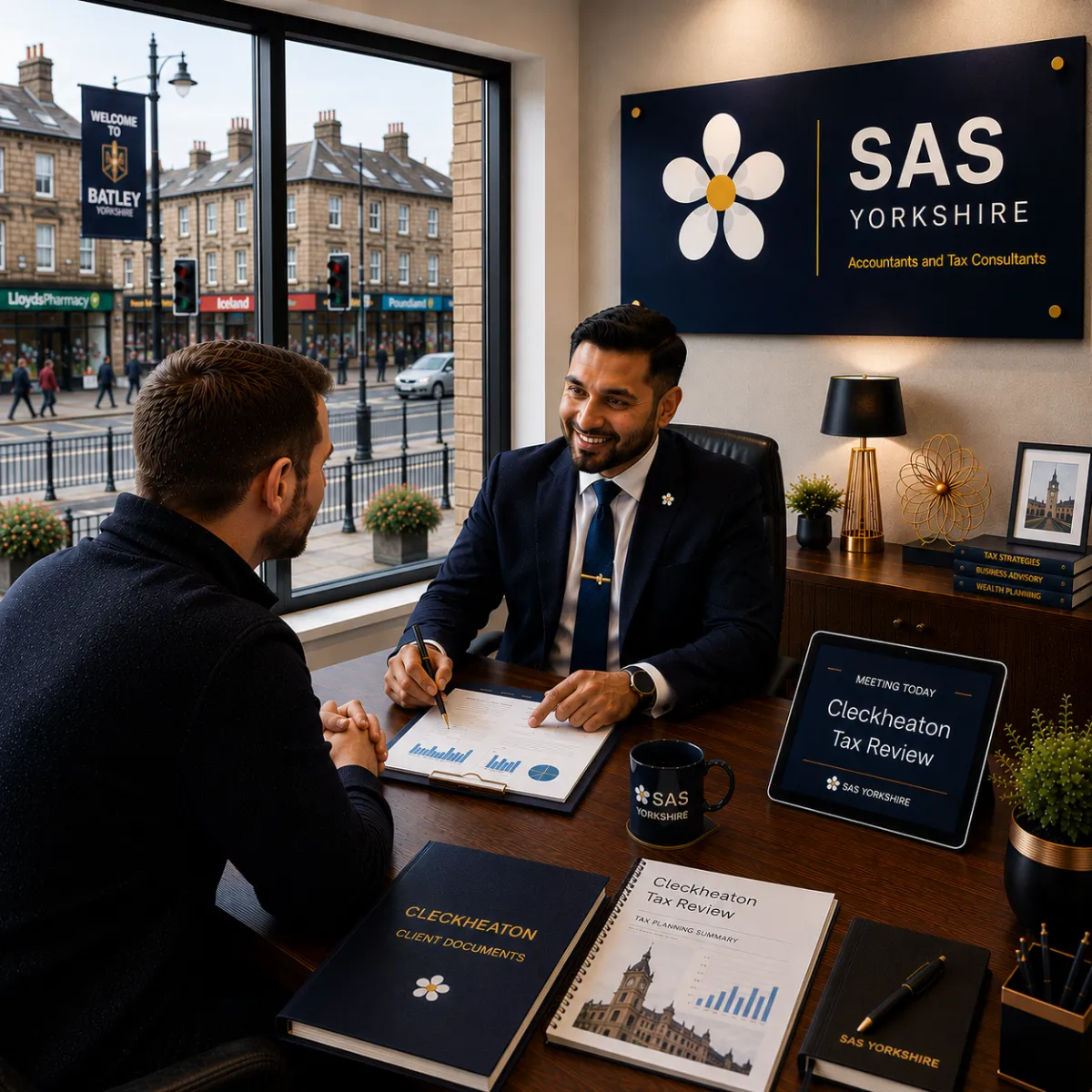 Cleckheaton West Yorkshire business scene