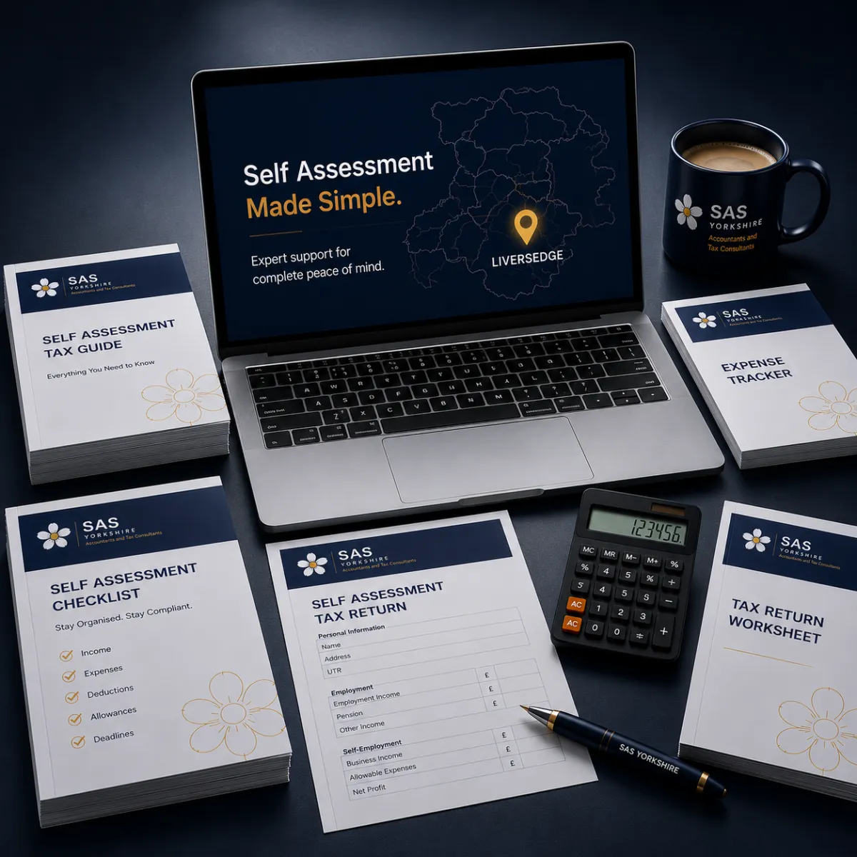 Professional tax paperwork photo