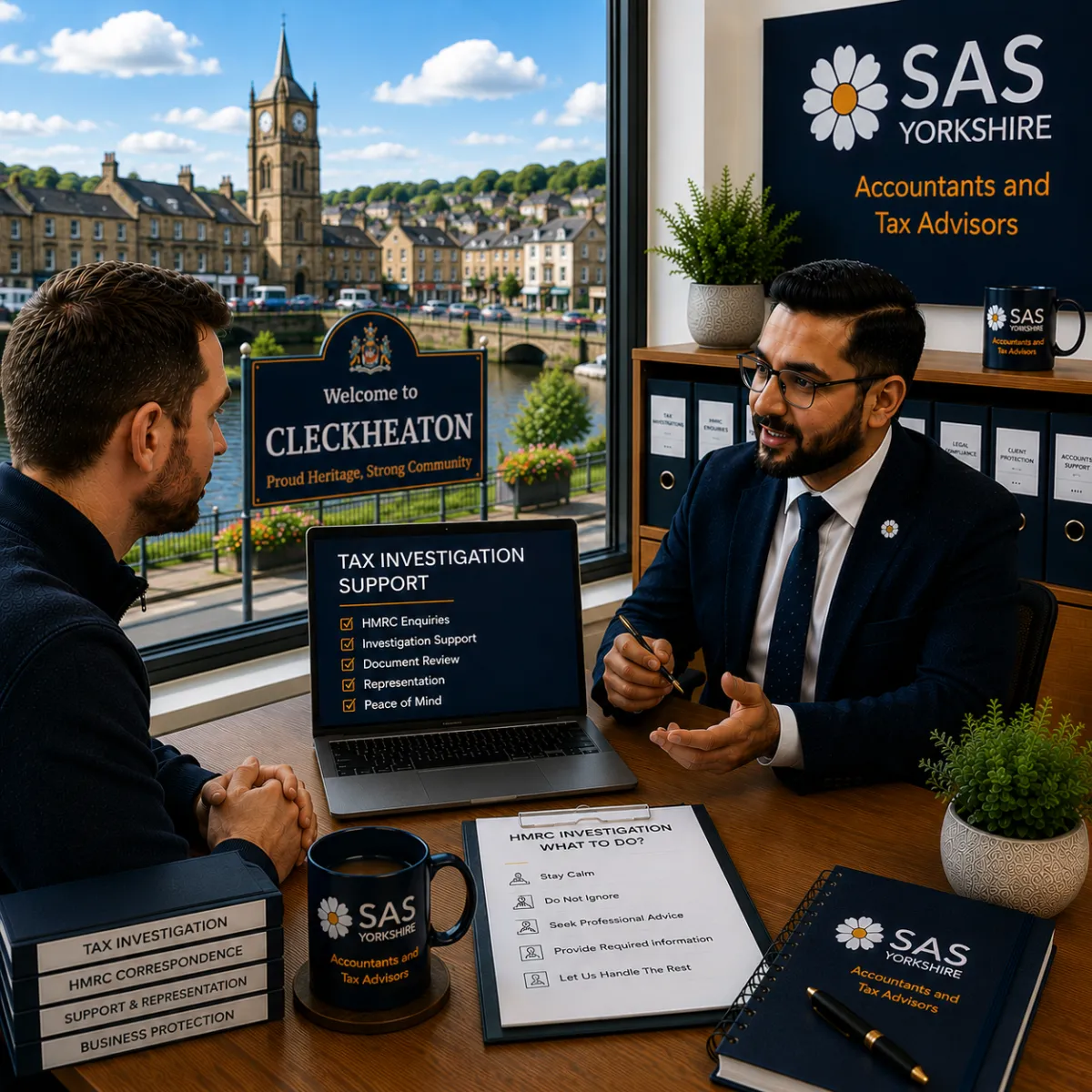 Confidential tax investigation meeting