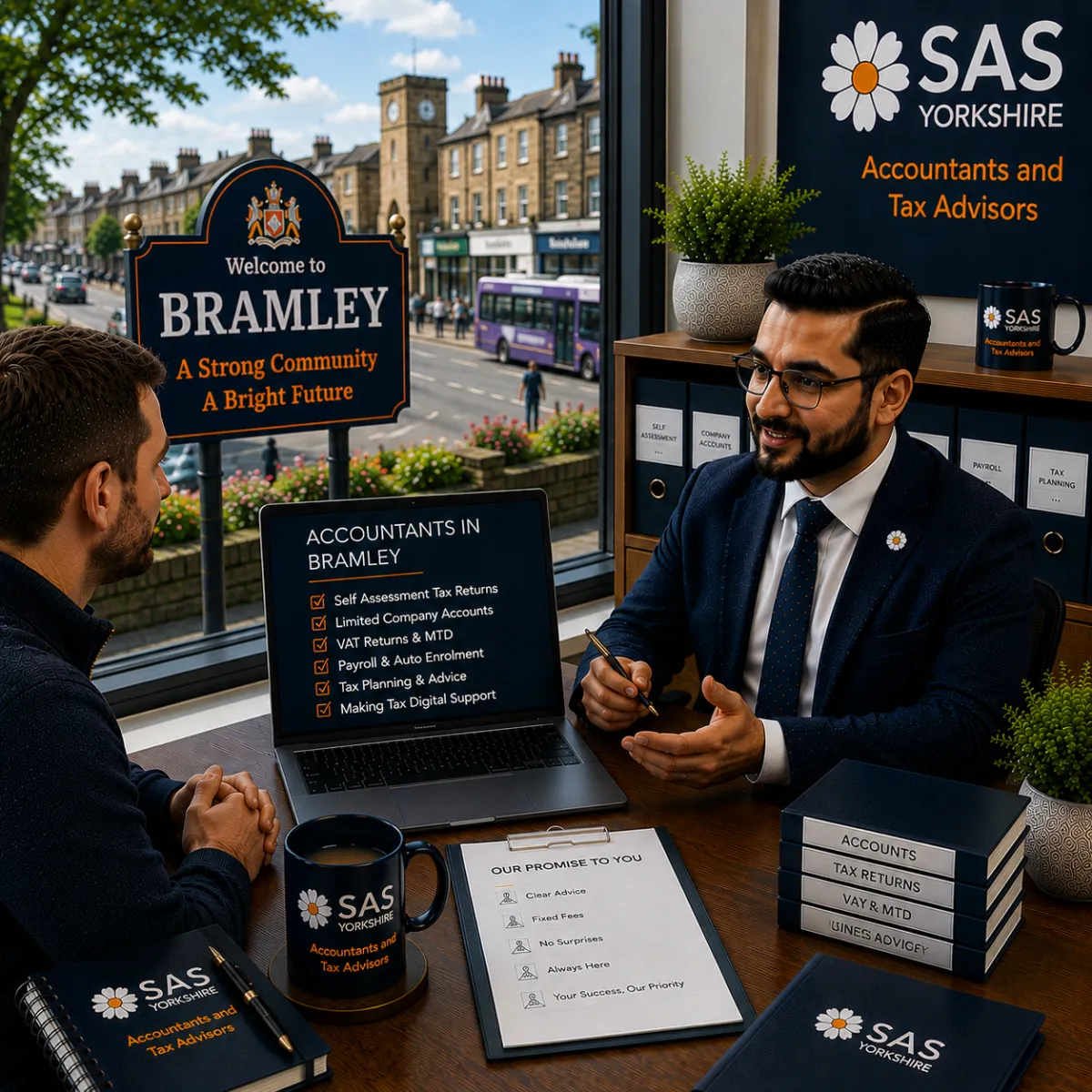 Professional accountants serving Bramley, Leeds