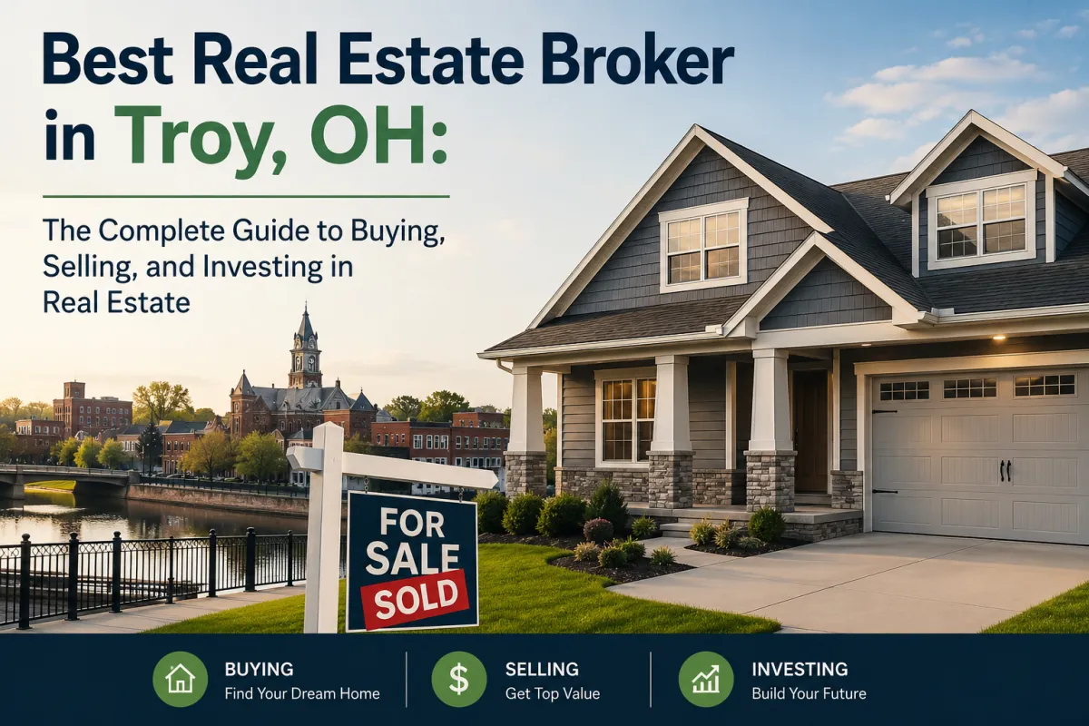 Beautiful residential neighborhood in Troy, OH with homes for sale represented by trusted Real Estate Broker Amanda Wilson