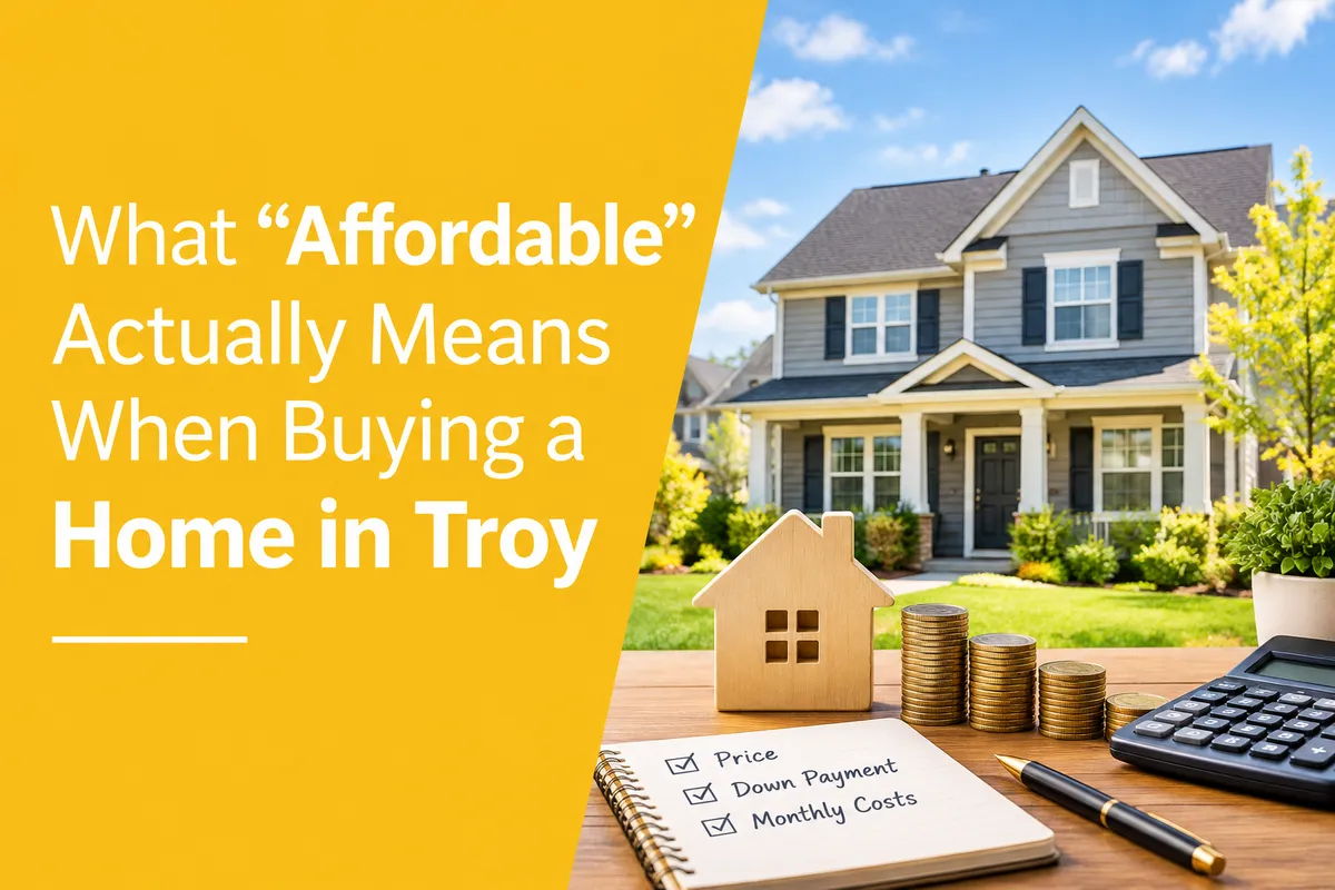 Affordable homes in Troy Ohio in a residential neighborhood