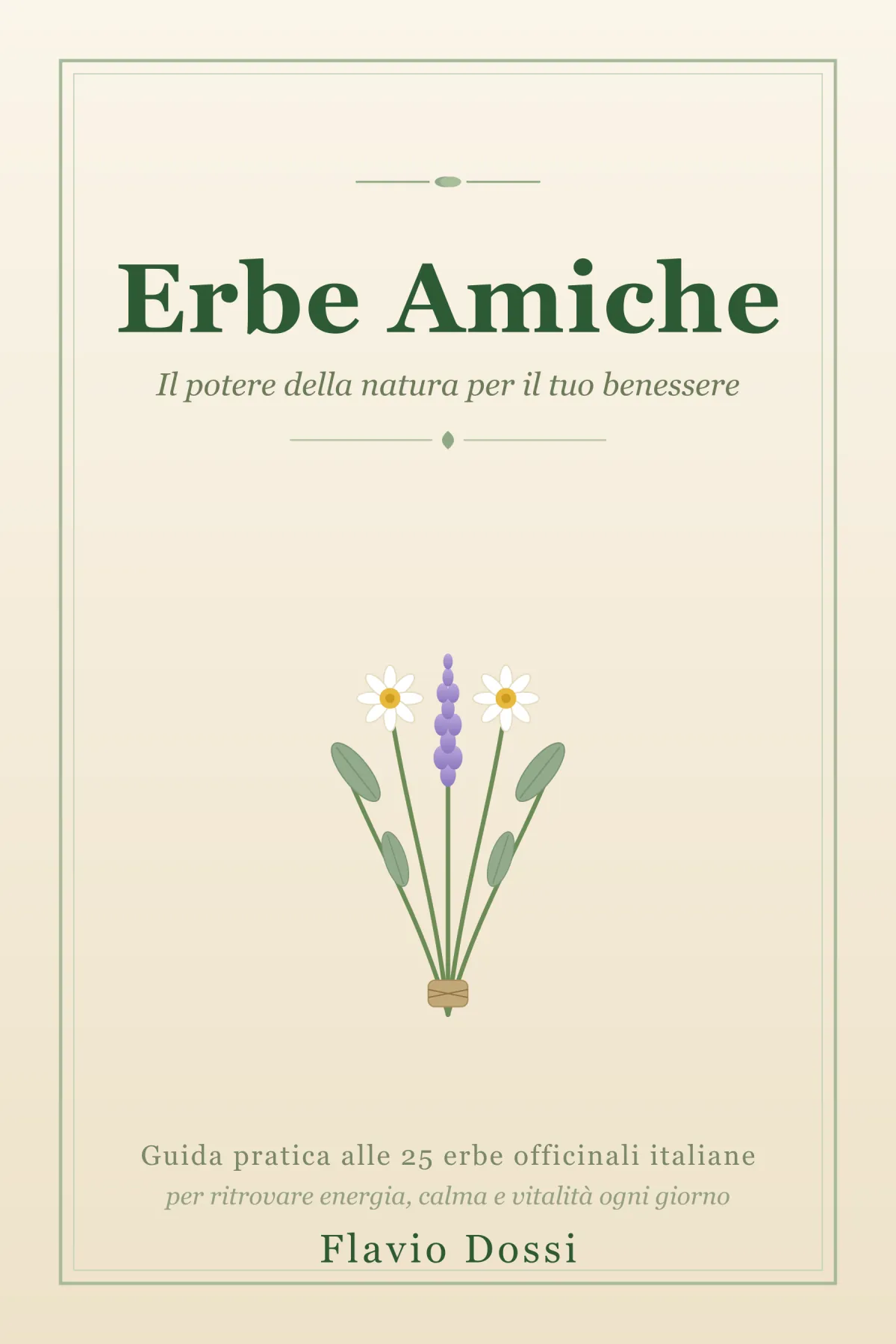 Mockup 3D del libro Erbe Amiche