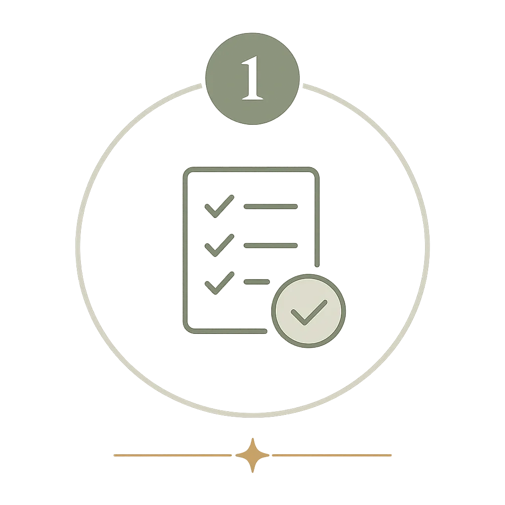 Business assessment checklist used during a Google Business Profile audit and optimization process.