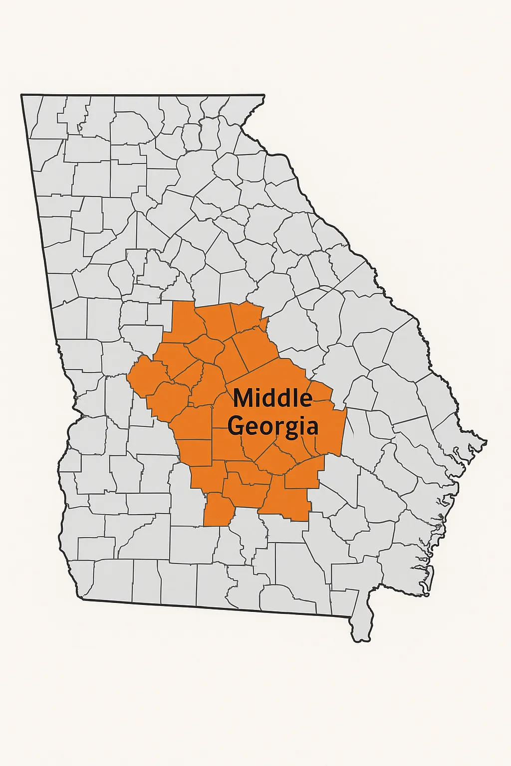 Middle Georgia Client Ready Strategies Service Area