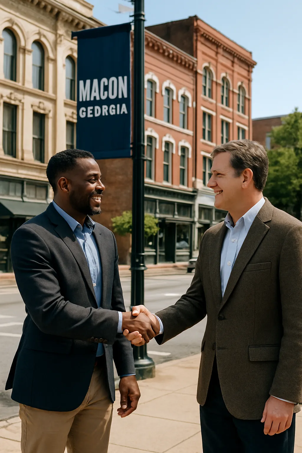 Happy Business Owner Macon GA