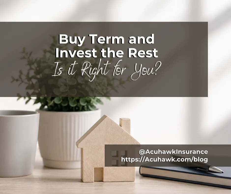 Is Buy Term Life Insurance and Invest the Rest: Is It Right for You? | Acuhawk Insurance Solutions Blog