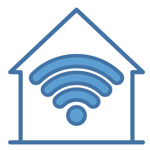 house with wifi signal