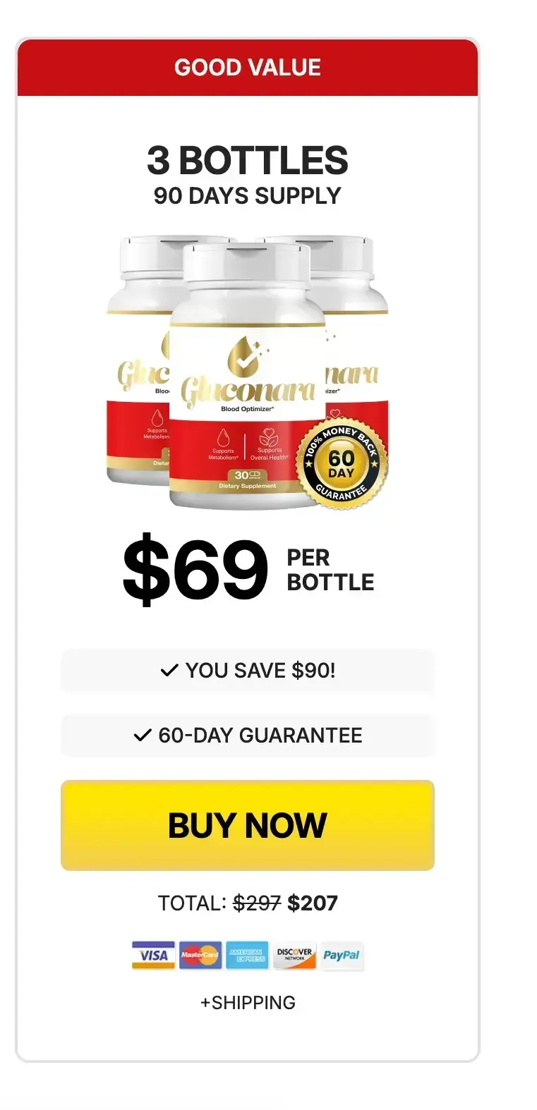 buy three gluconara