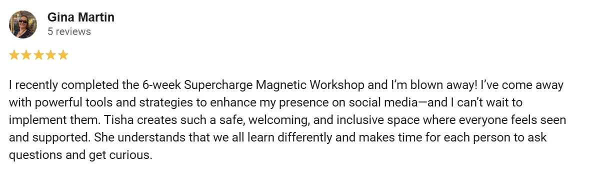 Google review from Maria Fernanda Navarro Mujica