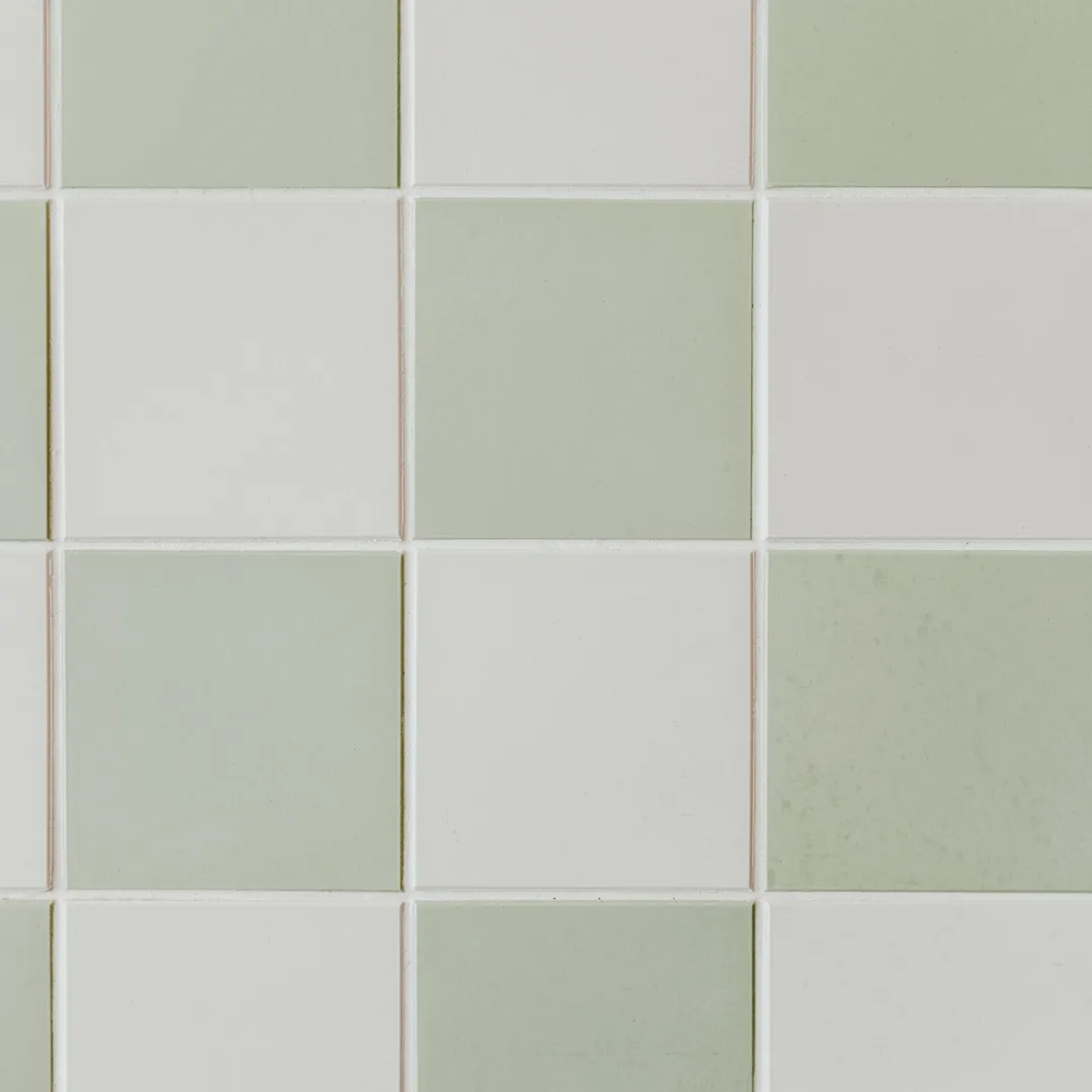 Grey and green tile