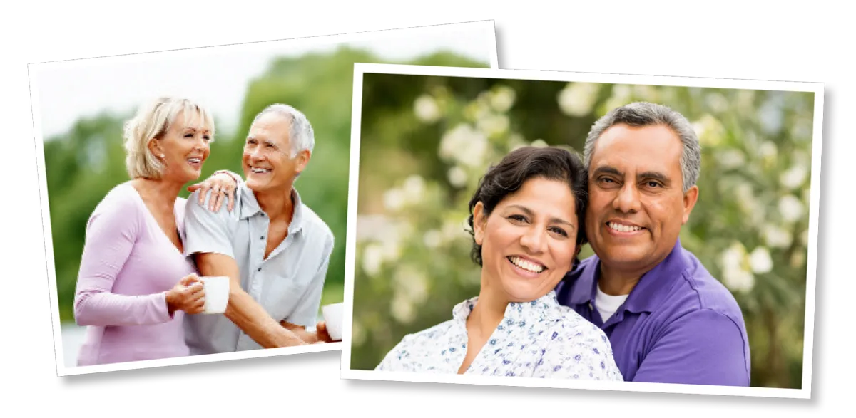 Couples Smiling with Dental Implants