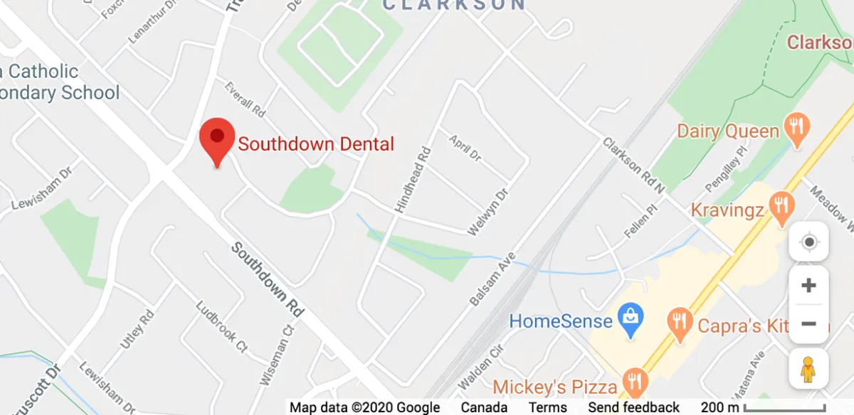 Southdown Dental Map To Office