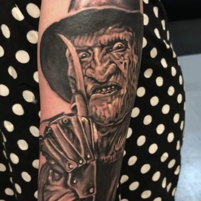 monster tattoo, elms street tattoo Las Vegas