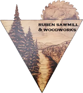 Ruben Custom Sawmill and Woodworks Logo