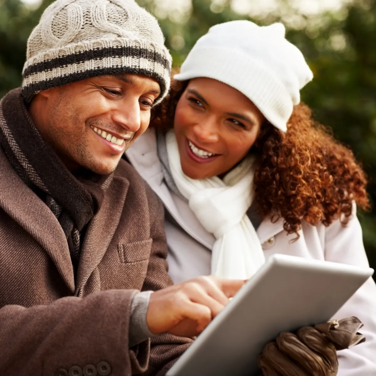 Couple on tablet
