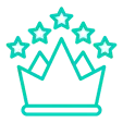 crown stars icon