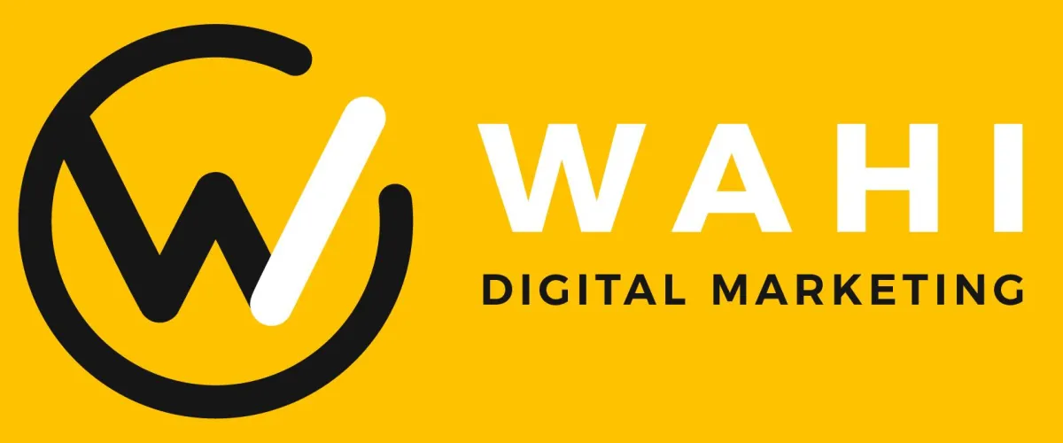 Wahi Digital Marketing Logo On Yellow Background
