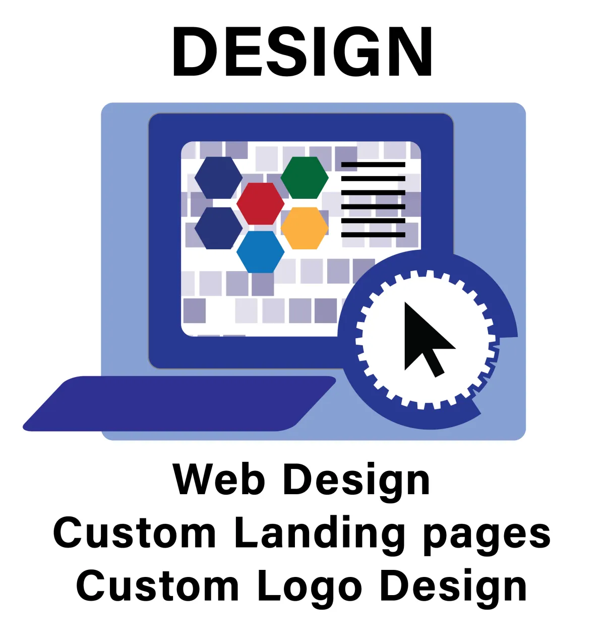Web Design  Custom Landing pages  Custom Logo Design
