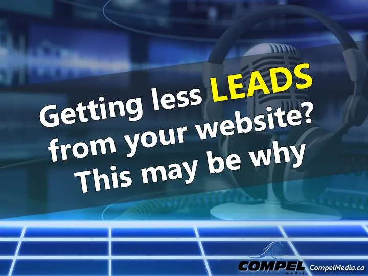 Getting less leads from your website? This may be why