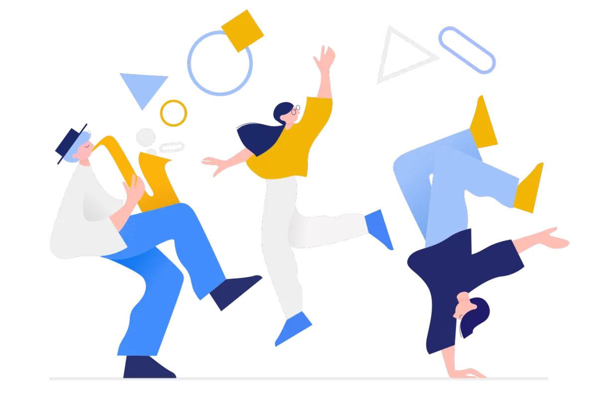Jumping Musicians