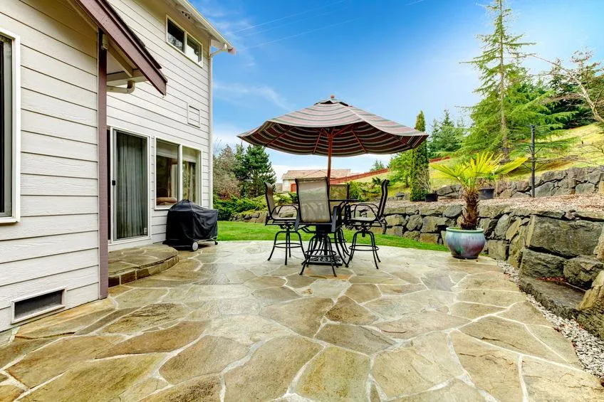 acid stained concrete patio elgin il