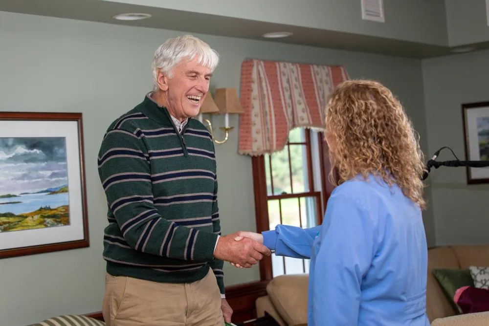 Dr. Humphrey with patient