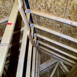 Attic photo from home inspection | Impressive Inspections