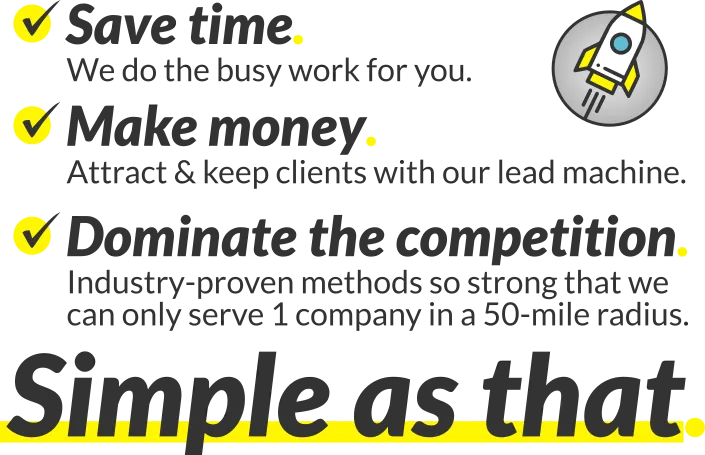Save time make money dominate competition