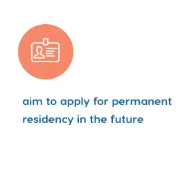 aim to apply for permanent residency in the future
