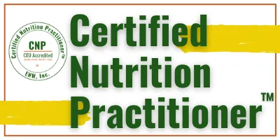 Certified Nutrition Practitioner Logo - powered by Exercise & Nutrition Wor5ks, Inc.