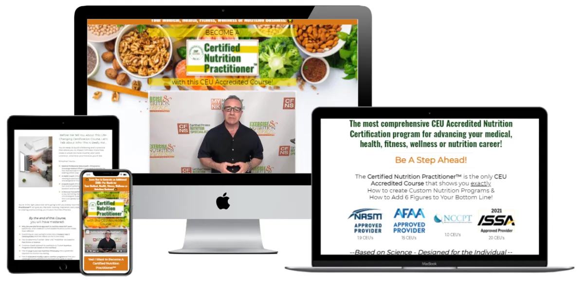 Certified Nutrition Practitioner Online Nutrition Certification CEU Accredited 