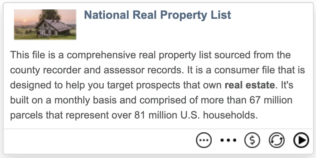 National Real Property List