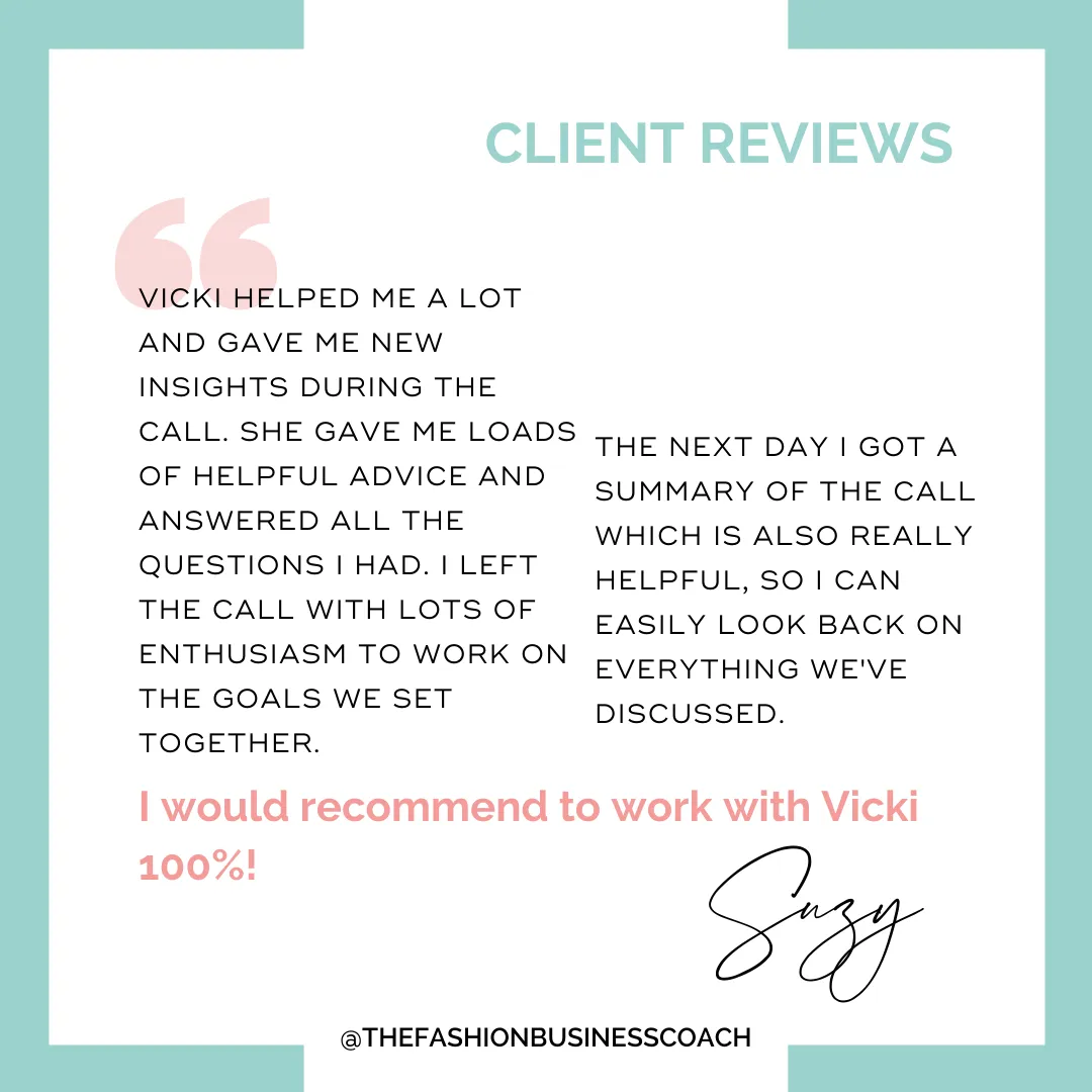 Review of the fashion business coach